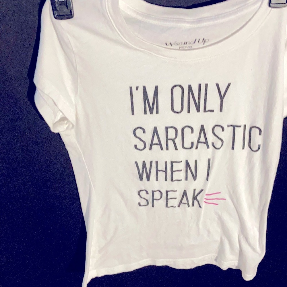 Women’s top catchy phrase size medium